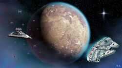 millennium falcon from star wars
