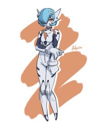 ayanami rei from neon genesis evangelion by advos