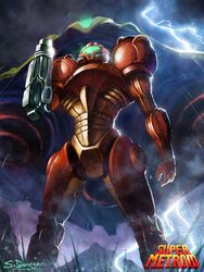 samus aran from metroid by steven donegani