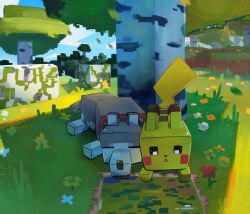 pikachu from minecraft