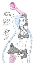 jinx (league of legends) from kill la kill by call me po