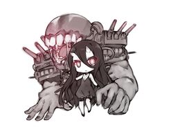 battleship-symbiotic hime from kantai collection by plus9