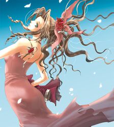 aerith gainsborough from final fantasy by kiyose nodoka