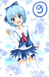 cirno from touhou by aiykawa