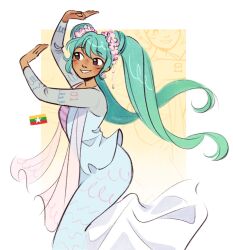hatsune miku from vocaloid