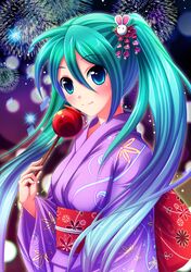 hatsune miku from vocaloid by oolong tea