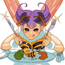 q-bee from darkstalkers by mango (mgosketches)
