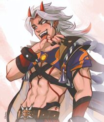 arataki itto from genshin impact by chalseu