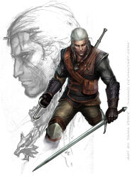 geralt of rivia from the witcher (series)