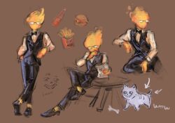 grillby from undertale by warmjune420