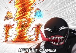 human torch from avengers (series) by miyan (oceanmaiden)