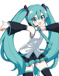 hatsune miku from vocaloid by massala