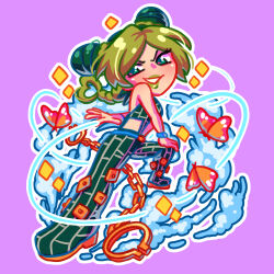 kujo jolyne from jojo no kimyou na bouken by gamusaur
