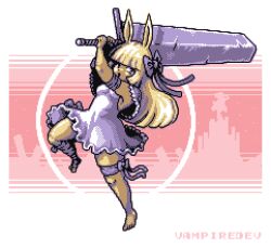 rabbit and steel fan art
