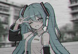 hatsune miku from vocaloid
