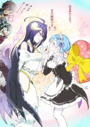 albedo (overlord) from isekai quartet