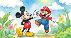 mario from mickey mouse & friends