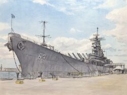 uss missouri (bb-63) from original by atelier bono