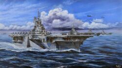 uss yorktown (cv-10) from original by vortex (xu xuanwo)