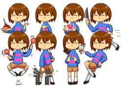 frisk (undertale) from undertale by hareta misora