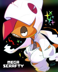 mega scrafty from pokemon by nelnal