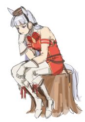 gold ship (red strife) (umamusume) from the thinker