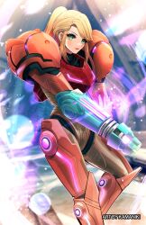 samus aran from metroid by kamaniki