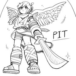 pit (kid icarus) from kid icarus by waffuum