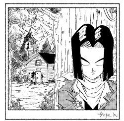android 17 from dragon ball by fenyon