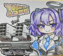 yuuka (blue archive) from back to the future by tomimon