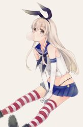 shimakaze (kantai collection) from kantai collection by shibashino (skirtlifting)