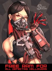cyborg (helldivers) from helldivers (series) by spiritdraws