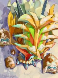 gouging fire from pokemon by sake maguro