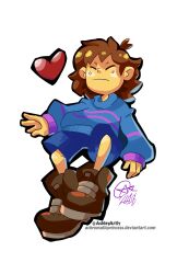 frisk (undertale) from undertale by ashley artly