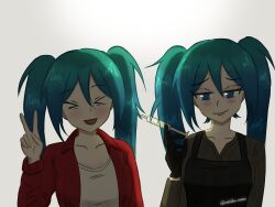 hatsune miku from vocaloid
