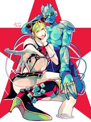 kuujou jolyne from jojo no kimyou na bouken by takashi (huzakenna)