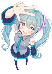 hatsune miku from vocaloid by shika