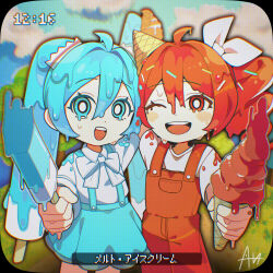 hatsune miku from melt ice cream (vocaloid) by sato (r017xts117)
