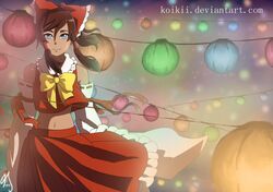 hakurei reimu from avatar legends by koikii