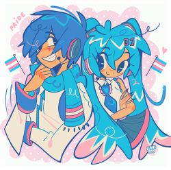 hatsune miku from vocaloid by blandboyx