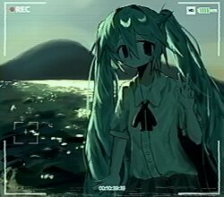 hatsune miku from vocaloid