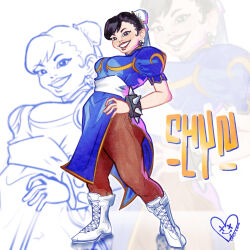 chun-li from street fighter by cinco a eme