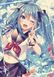 hatsune miku from vocaloid by kurobikari