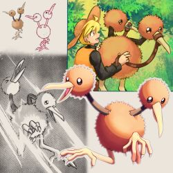 doduo from pokemon by shoupitsuki