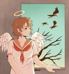 rakka (haibane renmei) from haibane renmei