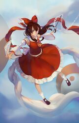 hakurei reimu from touhou by drawfag