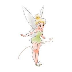 tinker bell (disney) from walt disney's peter pan by mio ney