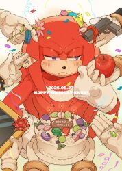 knuckles the echidna from sonic (series) by sk rokuro