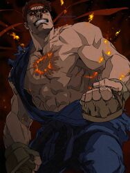 evil ryu from street fighter
