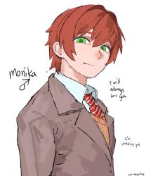 monika (doki doki literature club) from doki doki literature club